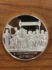 Usado, il LOCOMOTORE ELETRICO   MEDAGLIA ARGENTO .925  SILVER FDC PROOF Gr. 14 comprar usado  Enviando para Brazil