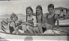 lot de 6 x old negatif film original 7X10cm neg enfant Famille plage comprar usado  Enviando para Brazil
