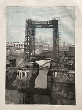 Vintage etching industrial for sale  LONDON