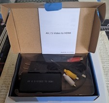 CONVERSOR AV/S-VIDEO PARA HDMI 1080P UPSCALE comprar usado  Enviando para Brazil