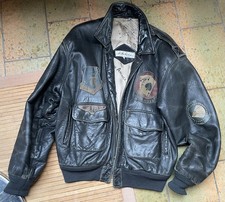 Herrenlederjacke leder schwarz gebraucht kaufen  Keltern