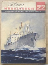 Plany modelarskie 22: drobnicowiec motorowy m/s Domeyko; Polish ship drawings, używany na sprzedaż  PL
