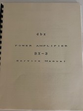 Manual de serviço amplificador de potência dbx BX-3 NOS VEJA FOTOS comprar usado  Enviando para Brazil
