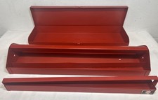 Usado, Lote Vintage de (3) Conjunto de Soquetes de Metal Vermelho Bandejas e Caixa de Metal Inserção de Ferramentas - Wright comprar usado  Enviando para Brazil
