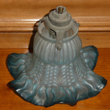 Ancienne tulipe verre d'occasion  Plomelin