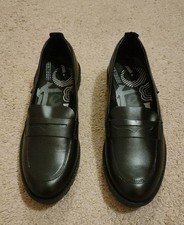 Kickers black leather for sale  ROMFORD