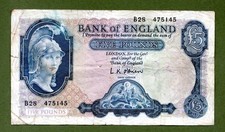 Bank england five for sale  SUNDERLAND