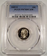 Usado, 2009-S 10c Clad PCGS Pr 70 dcam ROOSEVELT Dime à prova de profundidade Cameo Pr 70 Dc comprar usado  Enviando para Brazil