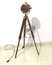 Suporte de lâmpada de assoalho vintage para holofote de casa com tripé LED acabamento em cobre St comprar usado  Enviando para Brazil