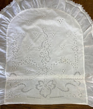 Petite housse pour édredon de berceau - broderie - vers 1900 comprar usado  Enviando para Brazil