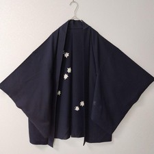 Kimono japonês vintage Haori azul escuro comprar usado  Enviando para Brazil