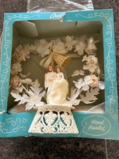 Decoração de bolo de casamento vintage noiva + anel anjos do noivo flor costa novidade em perfeito estado comprar usado Decoração de bolo de casamento vintage noiva + anel anjos do noivo flor costa novidade em perfeito estado comprar usado  Enviando para Brazil