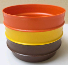TUPPERWARE 5,5" Tigela Redonda de Cereais Conjunto de 3 em Cores Colheita 1356 SEM TAMPAS comprar usado  Enviando para Brazil