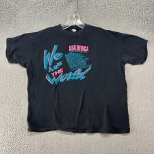 Camisa masculina vintage Michael Jackson extra grande anos 80 preta EUA para África grunge, usado comprar usado  Enviando para Brazil