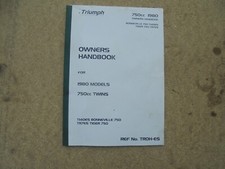 Triumph t140 owners for sale  BURNTWOOD