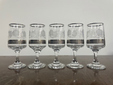Set vintage etched for sale  WIMBORNE