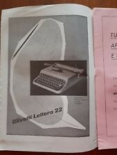 Pubblicità olivetti lettera usato  Lucca