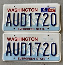 Placa de licença Washington Vanity “AUD1720” Evergreen State Mt. Rainier Exp 2017 comprar usado  Enviando para Brazil