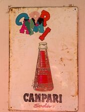 Insegna metallo campari usato  Settingiano