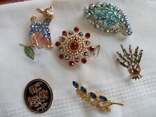 Vintage brooches glittery for sale  ELY