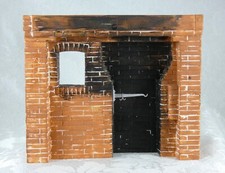 Casa de bonecas miniatura tijolo grande colonial caminhada na lareira com forno e gancho comprar usado  Enviando para Brazil