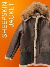 Leather sheepskin shearling for sale  THORNTON HEATH