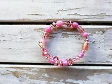 bracciale rigido rosa usato  Italia