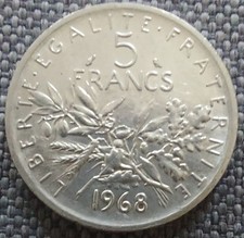 Francs argent semeuse d'occasion  Marseille XII