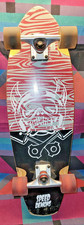 Speed Demons 29”x9” Skate Preto Branco Cruiser Board Long Board 60mm, usado comprar usado  Enviando para Brazil