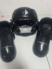 Equipo de protección Century Macho Boxeo y MMA negro, casco y guantes adulto pequeño segunda mano  Embacar hacia Mexico