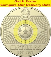 Moeda rara Austrália Matildas Yelllow 2023 futebol FIFA dois dólares $2 UNC comprar usado  Enviando para Brazil