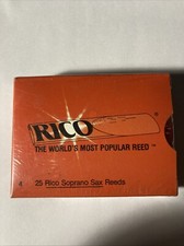 CAIXA FECHADA RICO SOPRANO SAXOFONE SAX REEDS STRENGHT 4 (25 PALHETAS) comprar usado  Enviando para Brazil