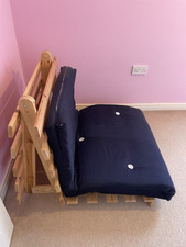 Single futon blue for sale  CAMBRIDGE