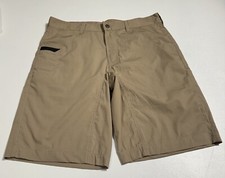 Shorts masculino 32 ferro e resina cáqui mistura poli bege casual robusto comprar usado  Enviando para Brazil