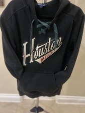 Usado, Moletom com capuz vintage Houston Wild Junior Houston Aero esporte tamanho pequeno preto comprar usado  Enviando para Brazil