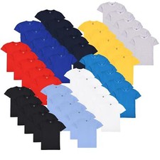 Pacote com 5 camisetas escolares PE lisas masculinas leves verão sensação macia top comprar usado  Enviando para Brazil