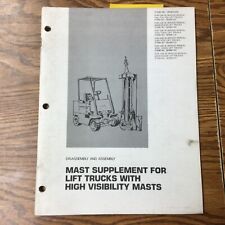 Usado, CAT Caterpillar MASTRO DESMONTAGEM E MONTAGEM MANUAL DE SERVIÇO GUIA DE EMPILHADEIRA comprar usado  Enviando para Brazil