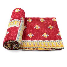 Colcha de algodão orgânico indiano vintage bordada roupa de cama comprar usado  Enviando para Brazil