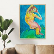 new oil painting landscape kwiaty obraz olejny naga kobieta akt flower ekspresja, używany na sprzedaż  PL