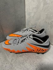 Chuteiras de futebol Nike Hypervenom Phelon II AG cinza lobo laranja preto US10 Reino Unido 9 comprar usado  Enviando para Brazil