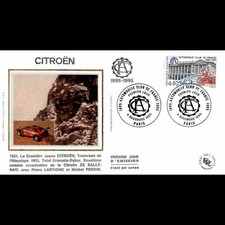 Fdc soie centenaire d'occasion  Crécy-la-Chapelle