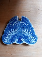 Plat papillon faience d'occasion  Coudekerque-Branche