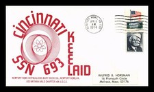 CAPA NAVAL DOS EUA CINCINNATI SSN-693 QUILHA COLOCADA NEWPORT NEWS VIRGINIA comprar usado  Enviando para Brazil