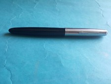Usado, PARKER 21 CANETA-TINTEIRO VINTAGE, CONVERSOR CANO PRETO COPO CROMADO AÇO INOXIDÁVEL NOVO NA CAIXA comprar usado  Enviando para Brazil