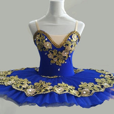 Fantasias de festa de balé profissional azul real tutu infantil balé adulto bailarina, usado comprar usado  Enviando para Brazil