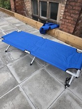 Blue camp bed for sale  MANCHESTER