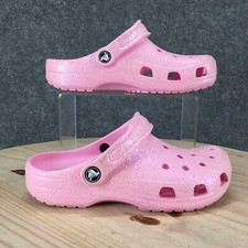 Crocs Sandálias Juvenis 3 Meninas Clássicas Tamancos Glitter 206993 Borracha Rosa comprar usado  Enviando para Brazil