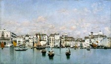 Pintura a óleo arte dos sonhos Martin Rico y Ortega The Riva Degli Schiavoni em Veneza @ comprar usado  Enviando para Brazil