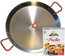 Paella Pan 26cm - 60cm Trad. Aço carbono polido + pacote de especiarias e açafrão Paella, usado comprar usado  Enviando para Brazil