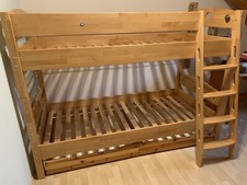 Doppelstockbett buche massiv gebraucht kaufen  Buch am Buchrain